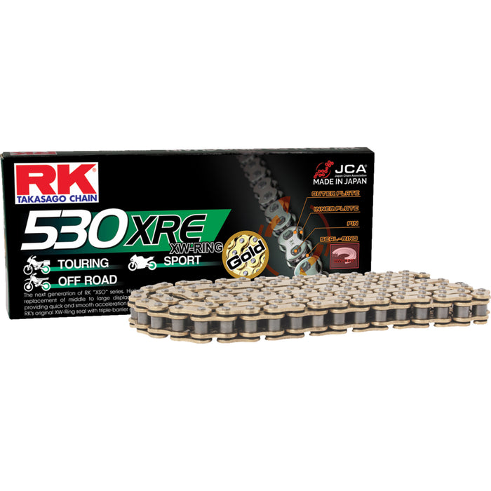 RK 1223-1894 GB530XRE-110 530 XRE Chain 530 XRE - Drive Chain - 110 Links - Gold