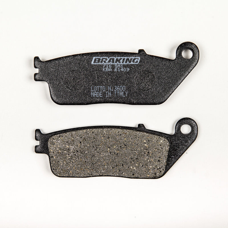 Braking Brake PAD SET Semi-Metallic - 716SM1 For Honda Motorcycles 1988-2013 | Triumph Motorcycles 1996-2018 | Victory Motorcycles 2008
