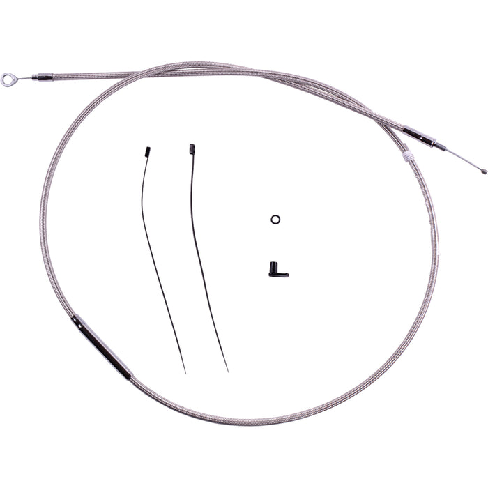MAGNUM SHIELDING 0652-3329 5210-74 Redesigned Polished Stainless Clutch Cable 74-11/16"