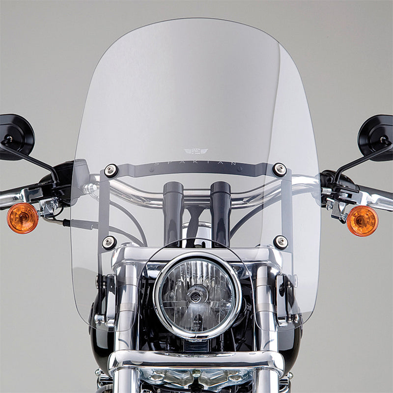 National Cycle Spartan Windshield Clear Quick Release 18.5" - N21201 For Harley 1980-2013