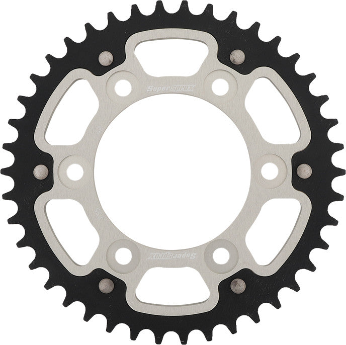 Supersprox Rear Stealth Sprocket Aluminum Steel 42T-520 SLV DUC - RST-735-42-SLV Ducati Motorcycles 1991-2014