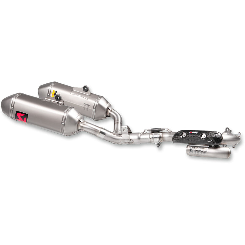 Akrapovic Racing Line 1-Into-2 Exhaust System - S-H2MR9-QTA Honda CRF250R 2016-2018