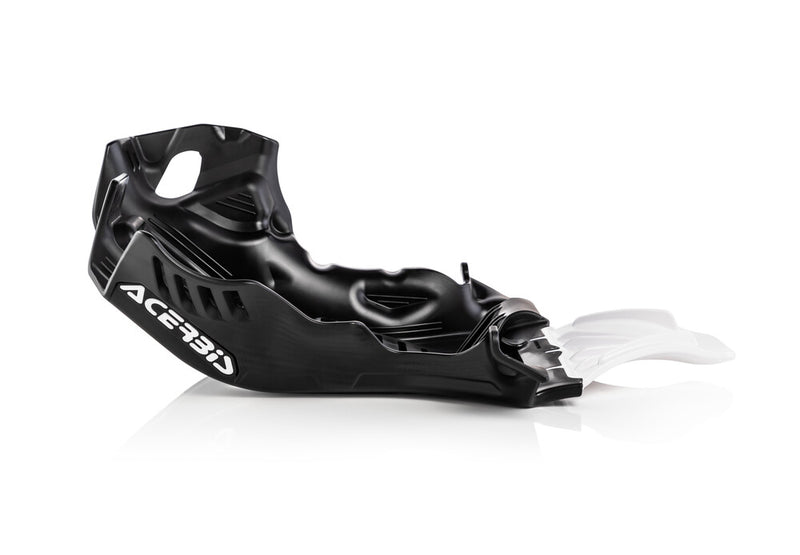 Acerbis Skid Plate HUS KTM Black White - 2736361007 For Husqvarna TC 250 2019-2022 | KTM SX 250 2019-2022