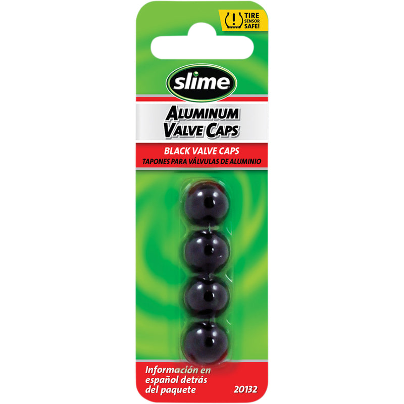 SLIME 0361-0072  21032 Valve Stem Cap s - black - 4 pack