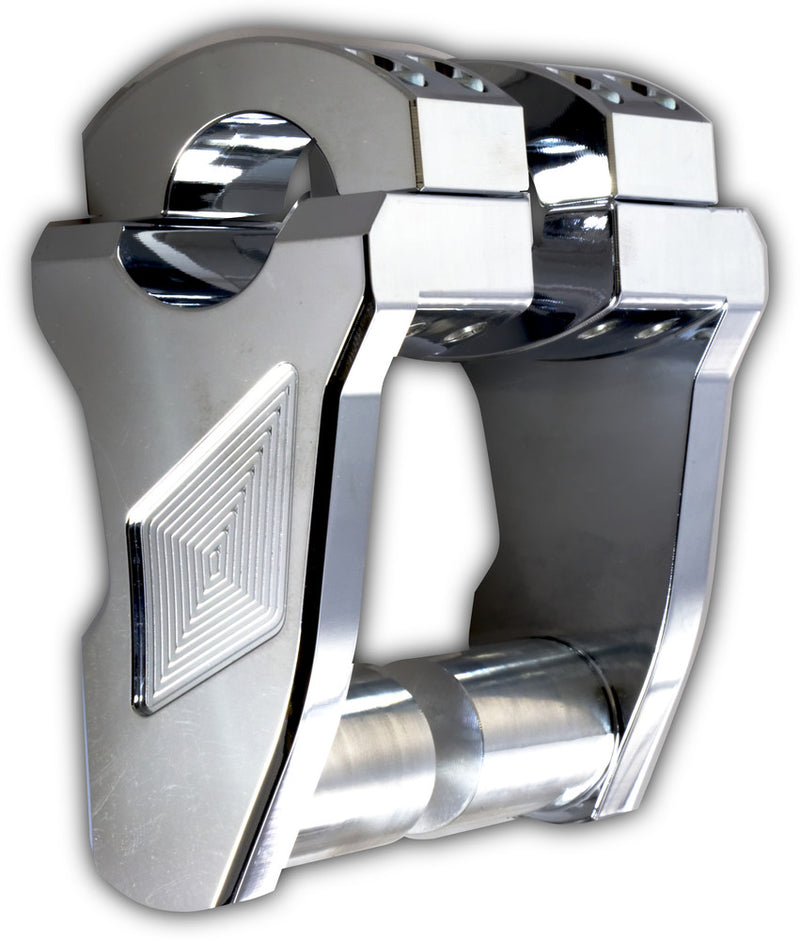 Rox 44-8465C 4R-P3RX-02 PIVOTING HANDLEBAR RISER CHROME 3" RISE