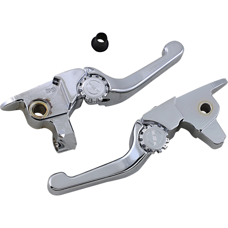 PSR Anthem Shorty Lever Set Chrome - 12-01661-20 For Harley Touring 2017-2020