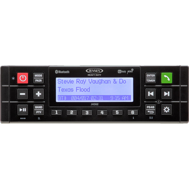 JENSEN 4401-0278 JHD62B Heavy Duty Bluetooth Stereo Bluetooth Stereo