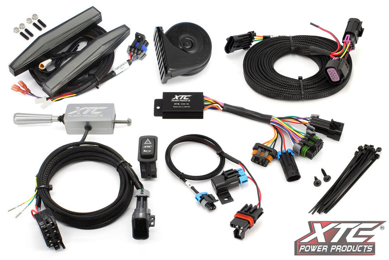 Xtc Power Products Auto Turn Signal Kit W Billet Lever AND Front DRL Lights POL - ATS-L-POL-RCBU-DRL Polaris Ranger 2022-2024