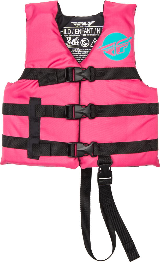 Fly Racing 221-30320 221-30320 CHILD FLOTATION VEST NEON PINK/TEAL