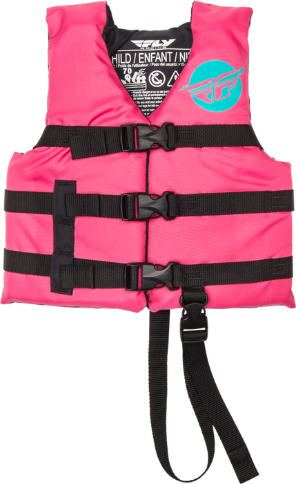 Fly Racing 221-30320 221-30320 CHILD FLOTATION VEST NEON PINK/TEAL