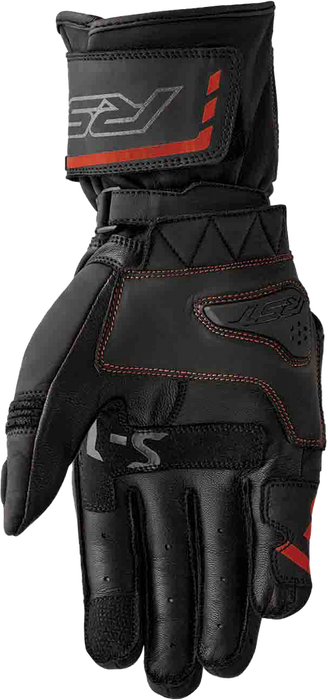 Rst 556-3650110 103650RED-10 S1 GLOVE BLK/RED LEATHER LG