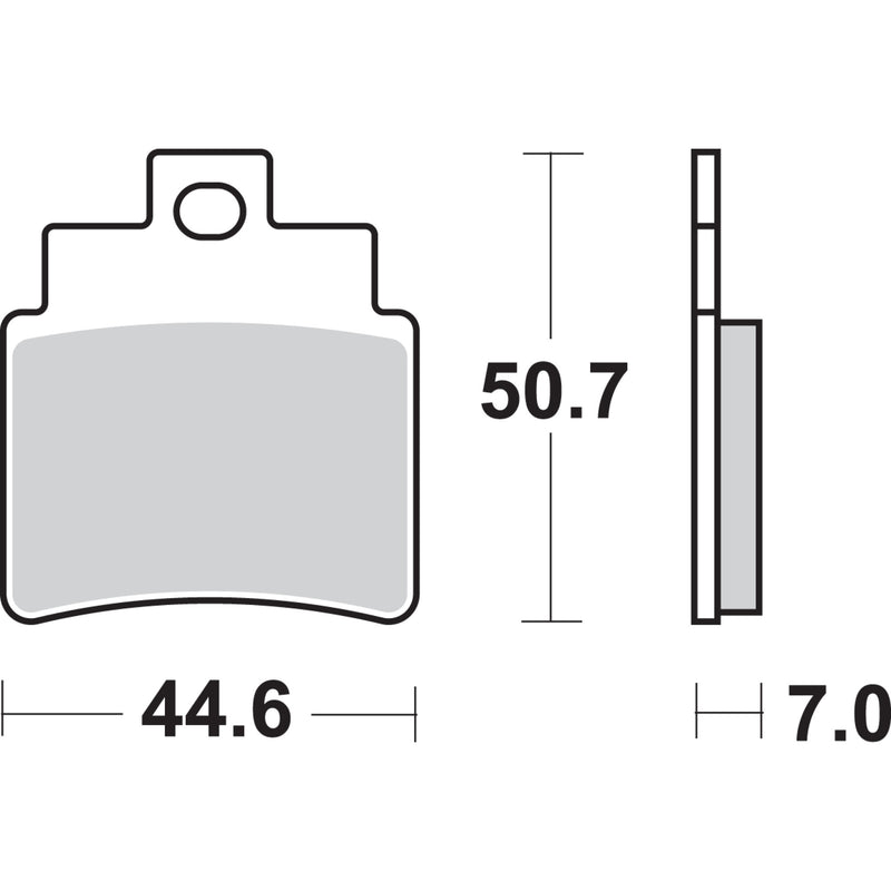 Sbs Brake Pad - 775SI For Kymco ATV/UTV Models 2004-2010 | Arctic Cat 250 / 300 2006-2013