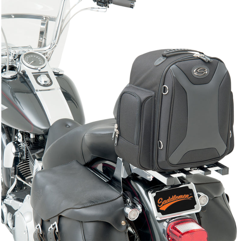 SADDLEMEN 3515-0139 EX000689 FTB1500 Sport Sissy Bar Bag Sport Sissy Bar Bag - Black