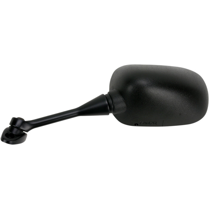 EMGO 0640-0069 20-35222 OEM-Style Replacement Mirror Mirror - Side View - Rectangle - Black - Left