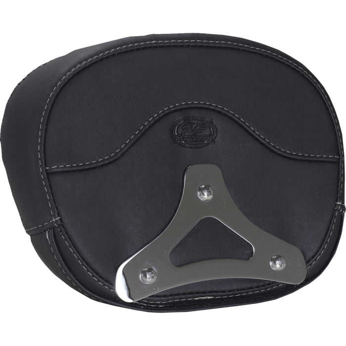 MUSTANG 0822-0647 88450GM Deluxe Sissy Bar Pad diamond - gunmetal stitch - flt/flh '23-'25