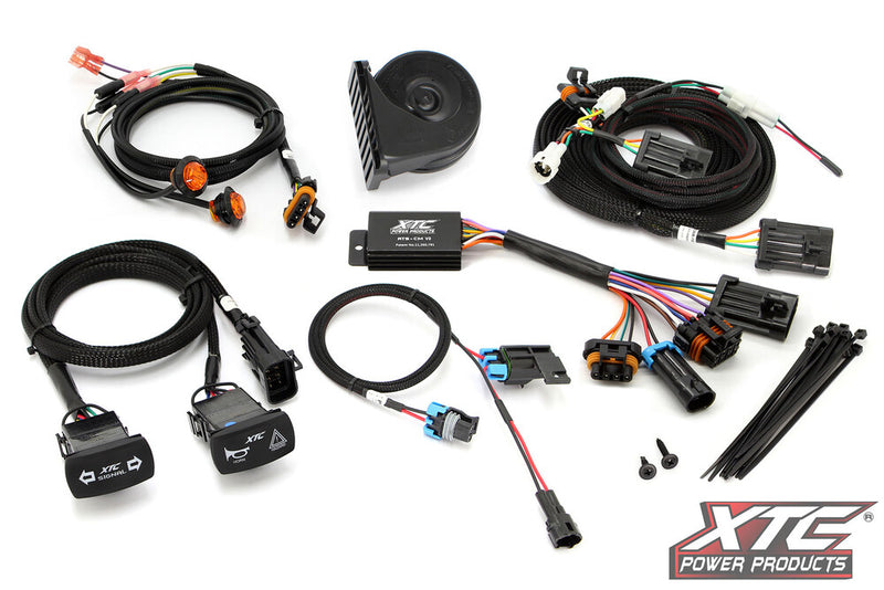 Xtc Power Products Auto Turn Signal Kit W Horn AND Front DRL Lights CAN Yamaha UTVs - ATS-YAM-S4-DRL Yamaha UTVs 2019-2025