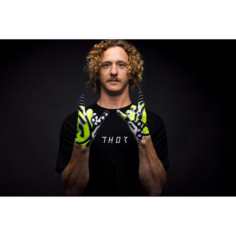 THOR SPORTMODE Anarchy Gloves Black/White
