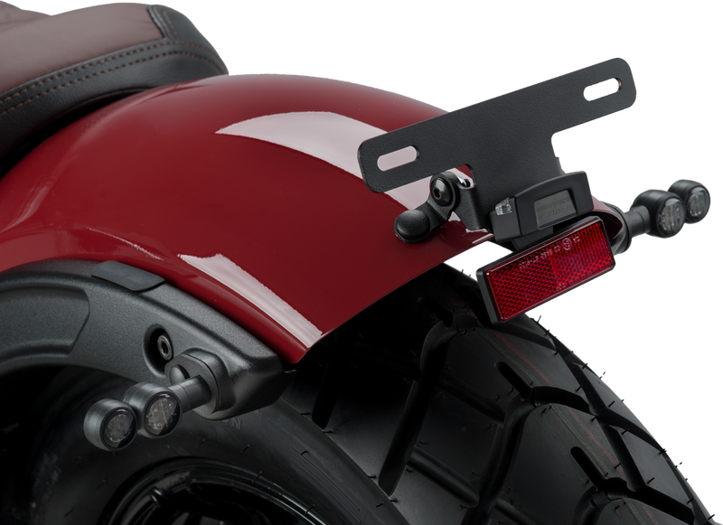 Puig Hi-tech Parts 561-9741BK 9741N LICENSE SUPPORT `18-25 SCOUT BOBBER