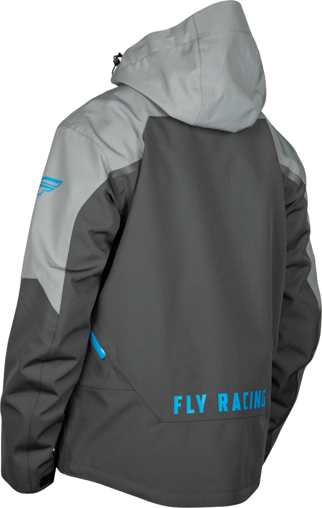 Fly Racing 470-5207S 470-5207S CARBON JACKET GREY/BLUE SM