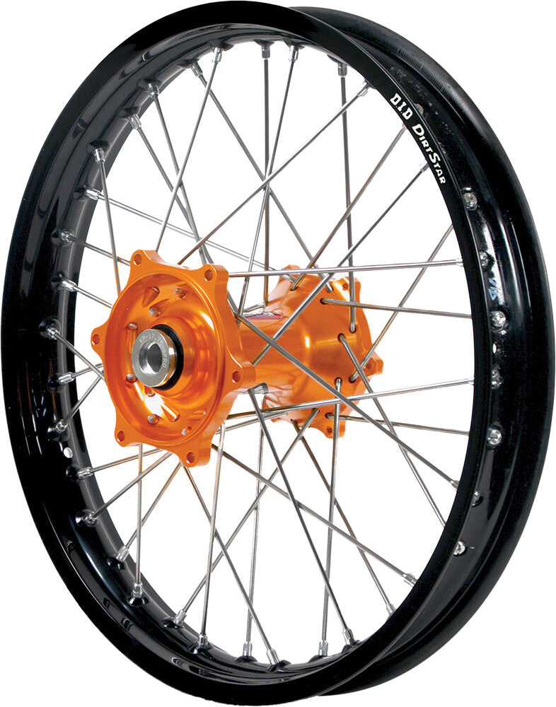 Dubya Rear Wheel 1.85 X 16 Orange Kite HUB Black RIM - 20-4183OB For KTM Dirt Bikes 2012-2020 | Husqvarna 85 19/16 2019-2020