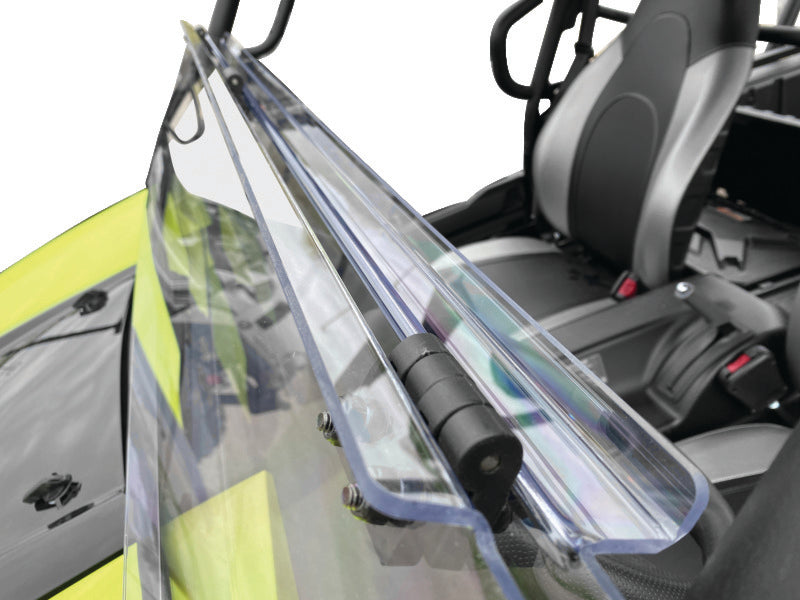 QuadBoss 375788 16-22 Kawasaki KRF800 Teryx Windbreak Folding Windshield - User 1