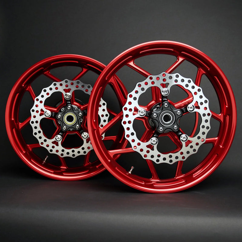 ARLEN NESS 0210-0426 71-588 Speed 5 Forged Wheel- Red - 21x3.5