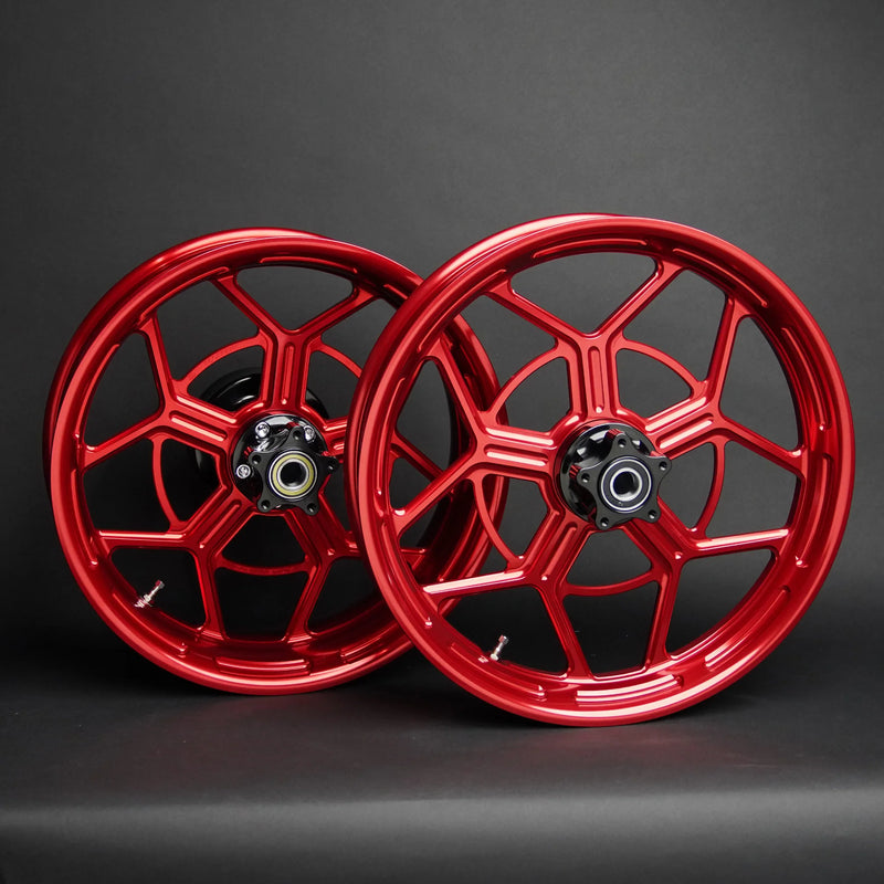 ARLEN NESS 0210-0424 71-586 Speed 5 Forged Wheel-Red - 18x5.5