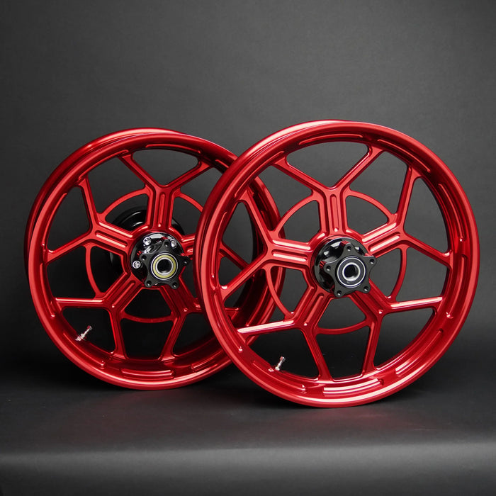 ARLEN NESS 0210-0426 71-588 Speed 5 Forged Wheel- Red - 21x3.5