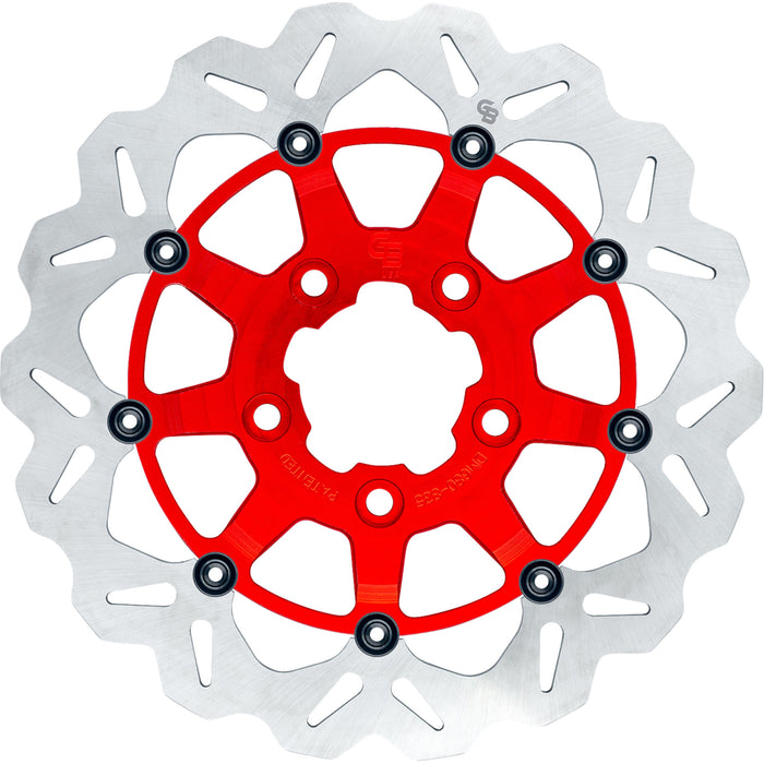 GBRAKES 1710-4952 GBDU032 Oversize Wave® Brake Rotor Wave® Brake Rotor - Front - 13" - Red