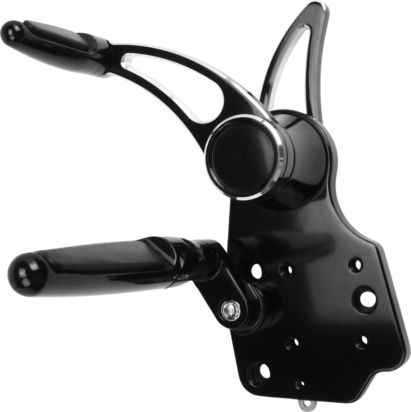 Hawg Halters Inc Forward Cntrls Black Slotted FLH - FCK-F14AS-FR-SE For Harley Touring 2014-2023