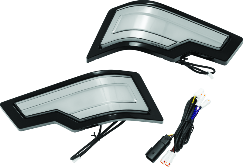 Kuryakyn 2955 Tracer Tour Pak Rear Lights Black Smoke Lens - Photo - Primary