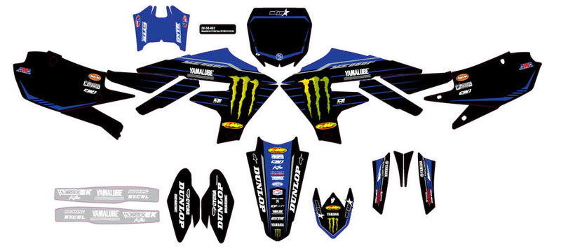 D-Cor Complete Kit 22 Star Yamaha White BG - 20-50-402 Yamaha YZ 250 2019-2022