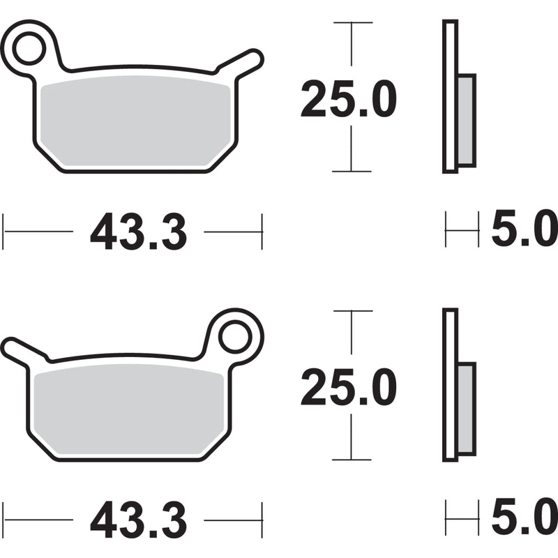 Sbs Brake Pad - 794SI For LEM Dirt Bikes 2003 | Gas Gas 50 / 5 2021-2023