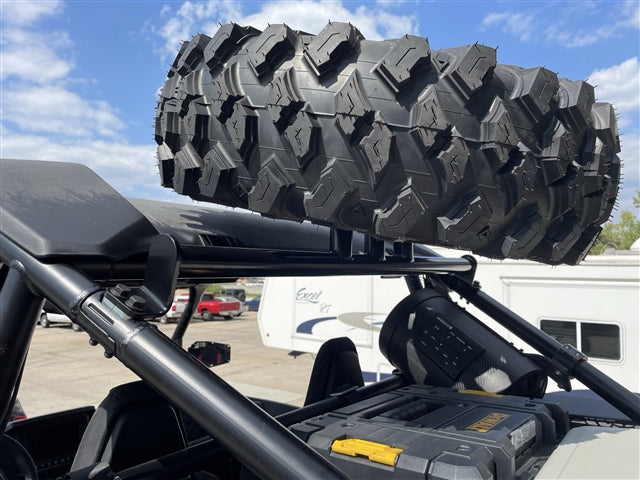 Tab Performance Polaris RZR XP 1000 Spare Tire Rack Black - 715-4003-BLACK Polaris RZR 2024-2025
