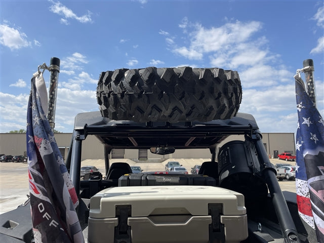 Tab Performance Polaris RZR XP 1000 Spare Tire Rack Black - 715-4003-BLACK Polaris RZR 2024-2025