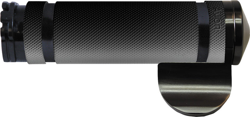 Avon Air SS Grips Cable Throttle Boss Black - AIR-99-ANO-BOSS For Harley Motorcycles 1984-2018