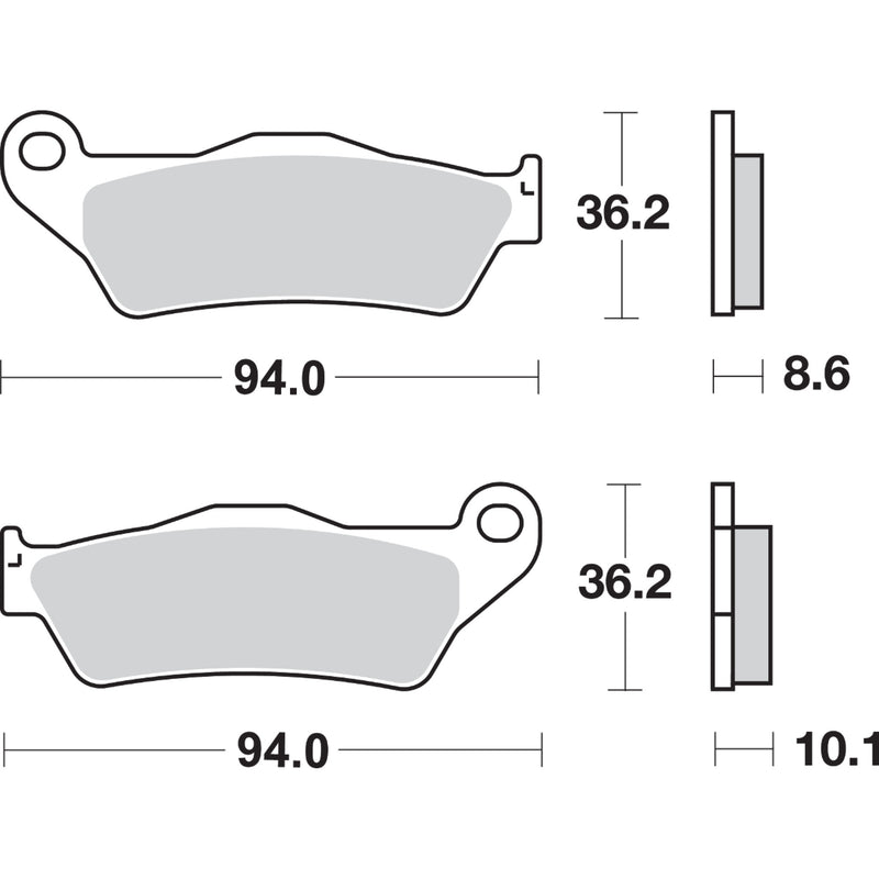 Sbs Brake Pad - 742LS BMW Motorcycles 1996-2023