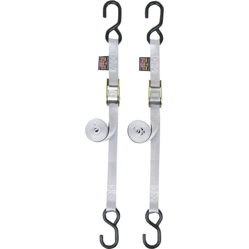 POWERTYE MFG. 3920-0326 22264 1" Standard Tie-Downs Standard Tie-Downs - 1" x 5-1/2' - Silver
