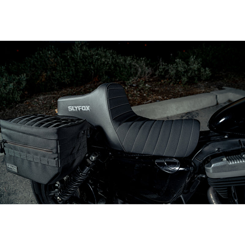 Slyfox Highnoon Seat - 4709B-SlyFox For Harley Sportster 2004-2022