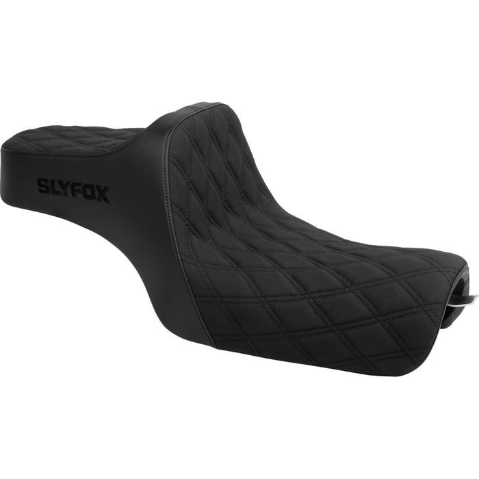 SLYFOX 0804-0836 4709C-SlyFox High Noon Seat double diamond - black logo - black stitch - xl '04-'22
