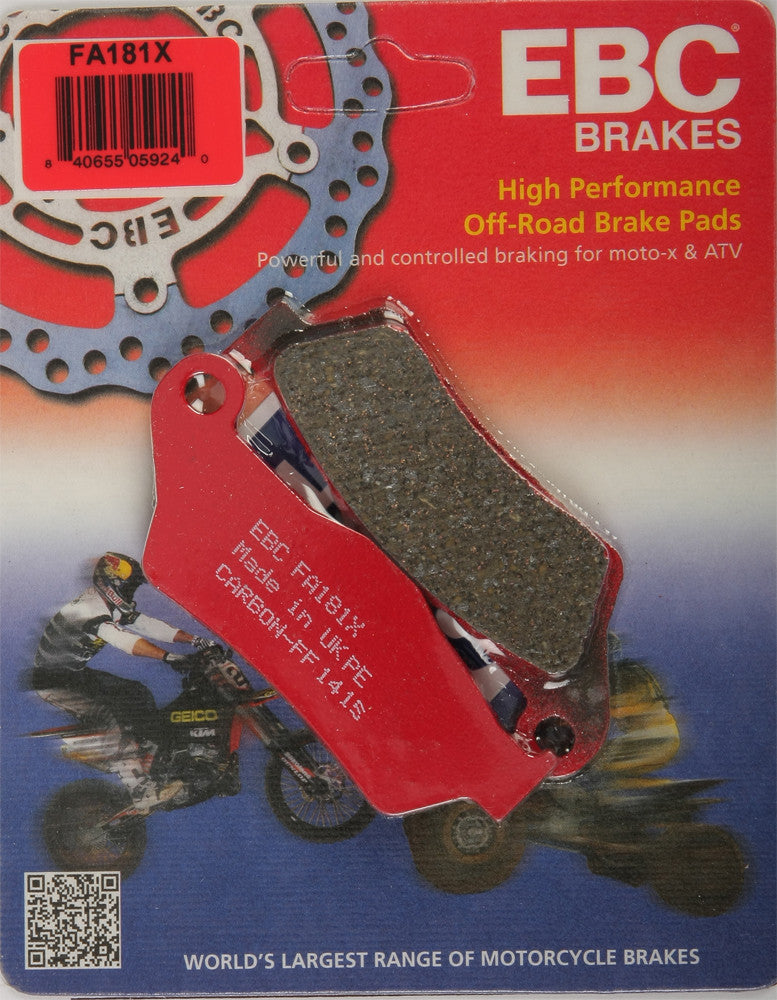 EBC Brake Pads - FA181X For Harley Street 2016-2018 | Husaberg Dirt Bikes 1993-2012 | ATK Dirt Bikes 1997-1999 | Sherco Dirt Bikes 2019-2020