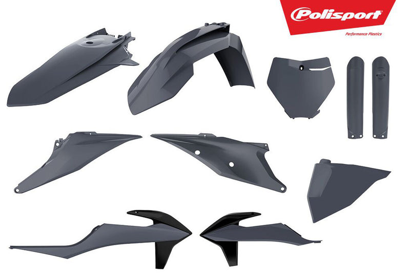 Polisport Plastic Body Kit Nardo Grey - 90814 KTM Dirt Bikes 2019-2022