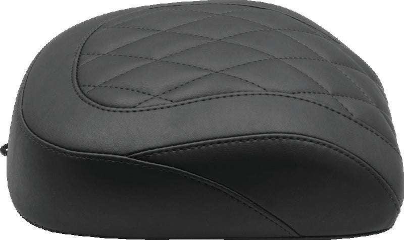 Mustang Motorcycle 83027 Mustang 18-21 Harley Fat Boy Wide Tripper Passenger Seat Diamond Stitch - Black - Photo - Primary