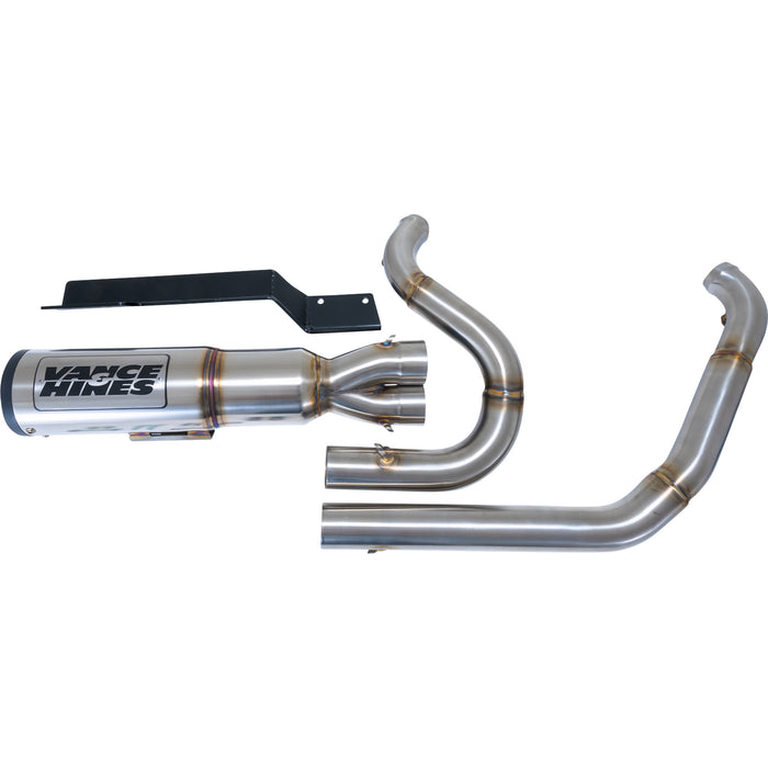 VANCE & HINES 1800-2592 27321 Hi Output RR Exhaust System - Brushed