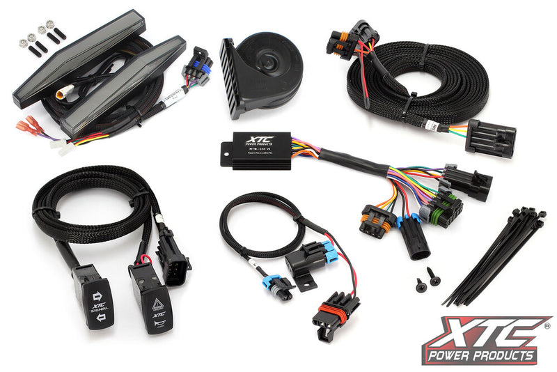 Xtc Power Products Auto Turn Signal Kit W Horn AND Front DRL Lights CAN - ATS-POL-GBU-DRL Polaris General 2019-2025