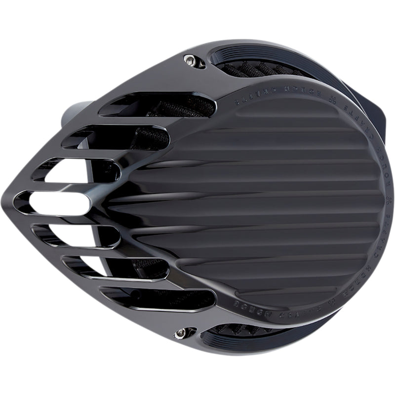 Rough Crafts Big Sucker Finned Air Cleaner - RC-600-002 For Harley Motorcycles 1999-2017