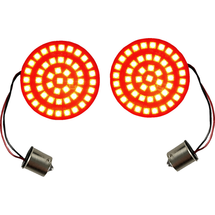CUSTOM DYNAMICS 2020-2158 GEN-4-R-1156 Genesis® 4 Solid Red Bullet Rear Turn Signal Insert - LED - Red - 1156