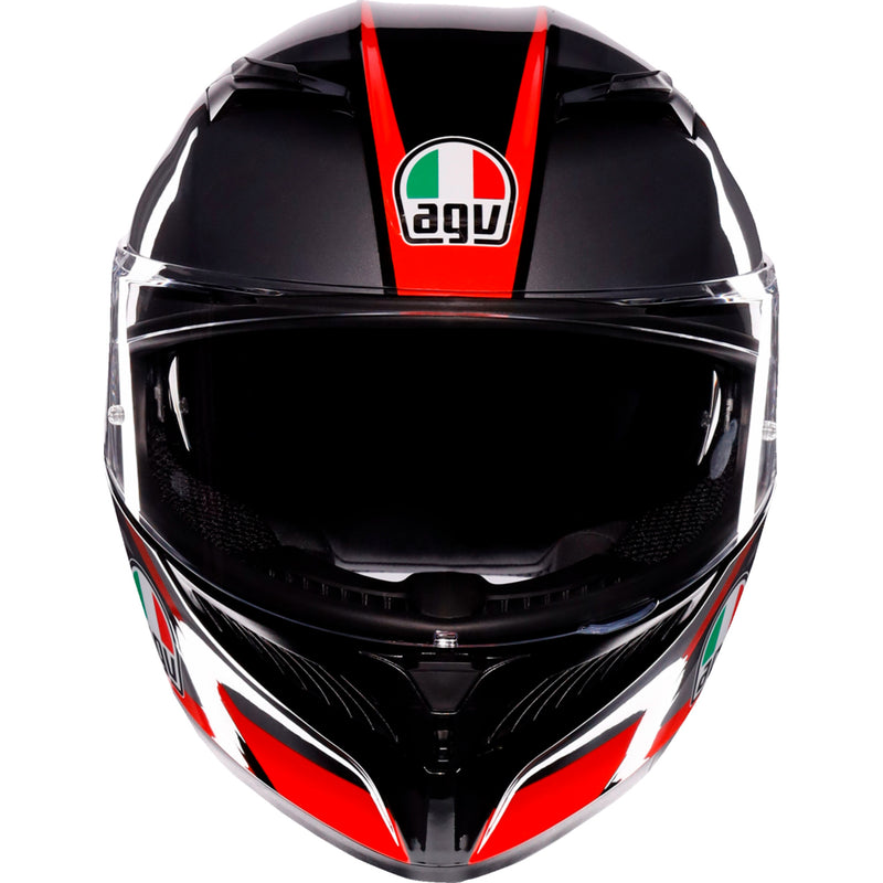 AGV K3 Striga Helmet - Black/Gray/Red