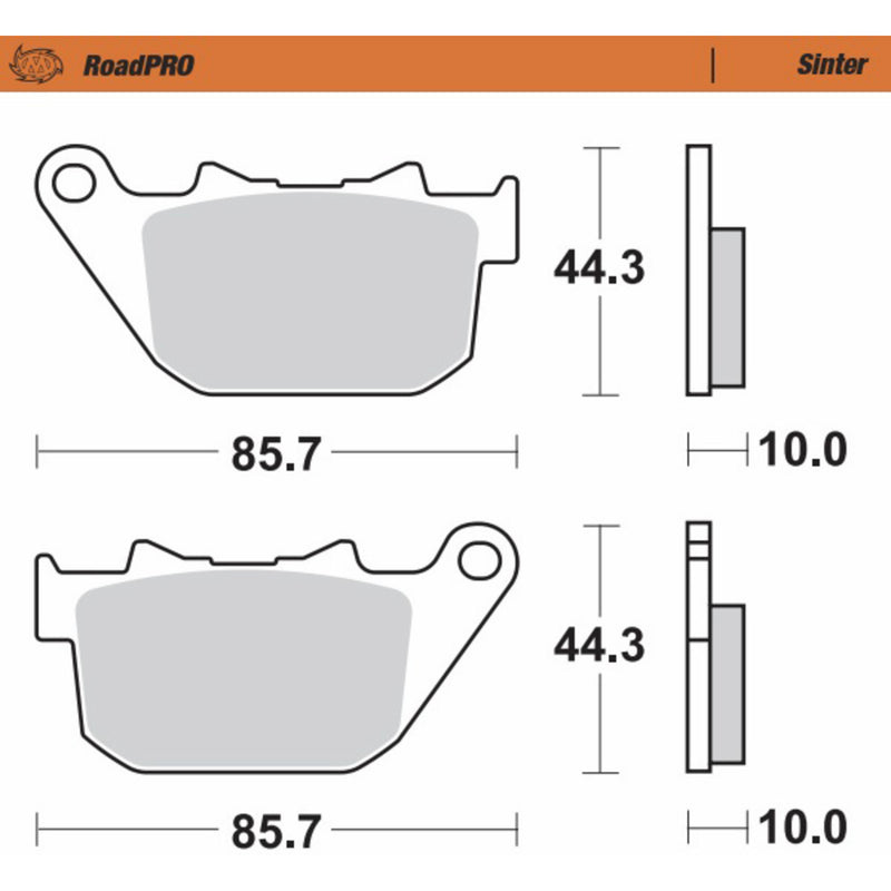 Moto-Master Brake Pad - 411802-PU For Harley Sportster 2007-2013