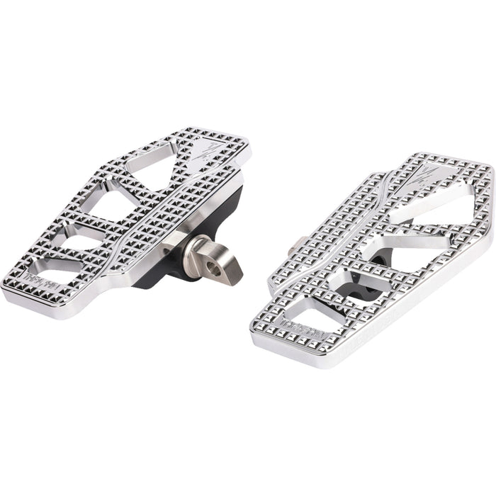 THRASHIN SUPPLY CO. 1621-1149 TSC-2217-3-D Apex Mini Floorboards - Chrome